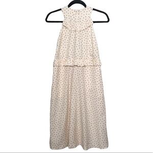 Orla Kiely Ivory Ditsy Dot Cotton Silk Midi Sundress $440 NWT Size 2